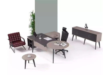 Modernes Büro Set Arbeitszimmer Komplette Designer Schreibtisch Möbel