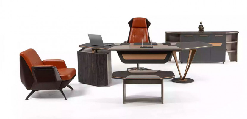 Eckschreibtisch Büromöbel Arbeitszimmer Luxus Möbel Modern Tisch Neu