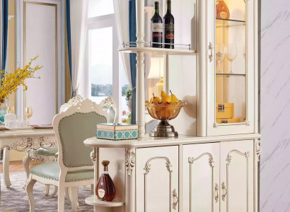 Barschrank für das Esszimmer klassische perlweiße Möbel neuer Luxus