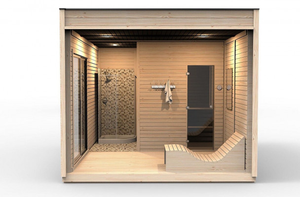 Sauna Trockensauna Holzsauna Saunafass Landhaus Garten Saunas Häuschen