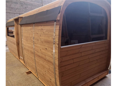 Holzsauna Außensauna Holz Kiefernholz Saunahaus Sauna Häuschen Haus
