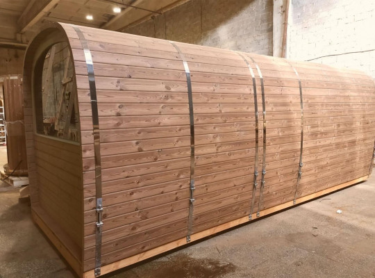 Holzsauna Außensauna Holz Kiefernholz Saunahaus Sauna Häuschen Haus