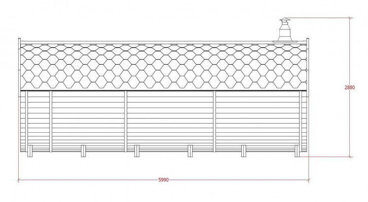 Sauna Saunafass Outdoor Gartensauna 590 x Ø 2,27 m Saunafass Bausatz