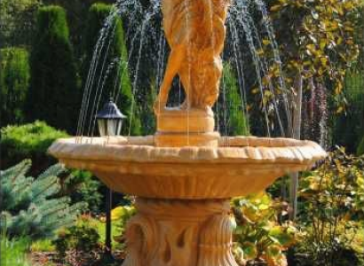 Springbrunnen Garten Teich Brunnen 155cm Steinbrunnen Gartenbrunnen Fontaine Neu