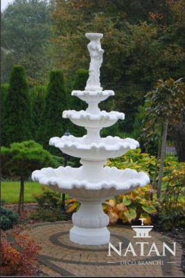 Zierbrunnen Springbrunnen Brunnen Garten Dekoration Fontaine Teich GRECO SHELLA
