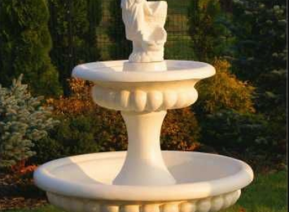 Zierbrunnen Springbrunnen 163cm Skulptur Brunnen Deko Garten Fontaine Teich Neu
