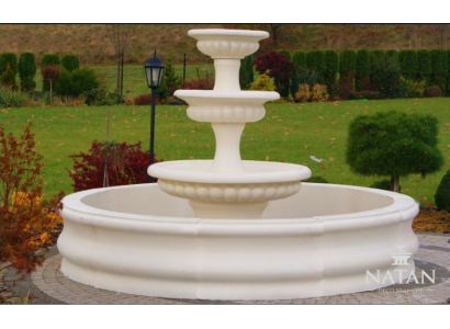Becken Garten Teich Zierbrunnen Springbrunnen Skulptur Brunnen Deko Fontaine Neu