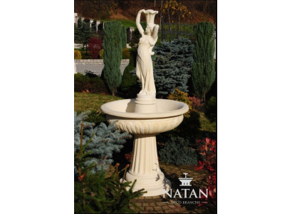 Springbrunnen Froschbrunnen Brunnen 184cm Steinbrunnen Gartenbrunnen Fontaine