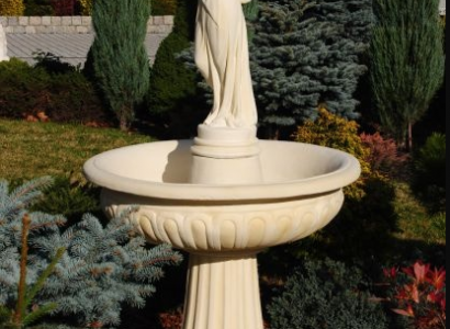 Springbrunnen Froschbrunnen Brunnen 184cm Steinbrunnen Gartenbrunnen Fontaine
