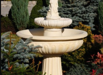 Springbrunnen Froschbrunnen Brunnen Steinbrunnen Gartenbrunnen Fontaine 164cm