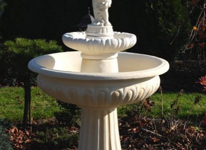 Springbrunnen Froschbrunnen Brunnen Steinbrunnen Gartenbrunnen Fontaine 154cm