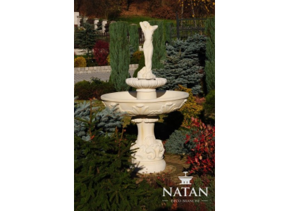 Springbrunnen Froschbrunnen Brunnen 165cm Steinbrunnen Gartenbrunnen Fontaine