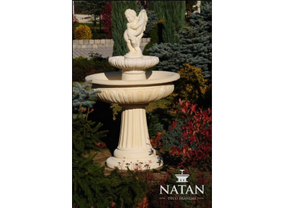Springbrunnen Froschbrunnen Brunnen Gartenbrunnen Fontaine 154cm Steinbrunnen