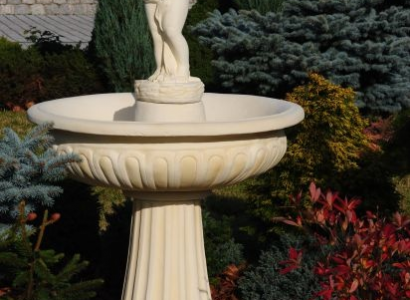Springbrunnen Garten Teich Brunnen 159cm Steinbrunnen Gartenbrunnen Fontaine Neu