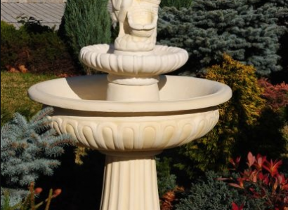 Springbrunnen Garten Teich Brunnen 164cm Steinbrunnen Gartenbrunnen Fontaine Neu