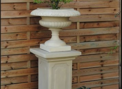 Blumenkorb Blumen Vase Gefäss Garten Kasten Terrasse Dekoration Statue Figuren