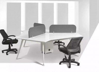 Arbeitszimmer Einrichtung Counter Team Schreibtisch Computertisch Designer Möbel