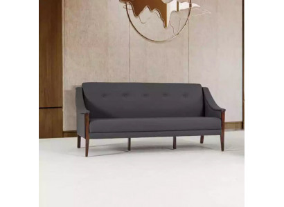Dunkelgrauer Designer Sofa Dreisitzer Couch Polstermöbel Büroeinrichtung