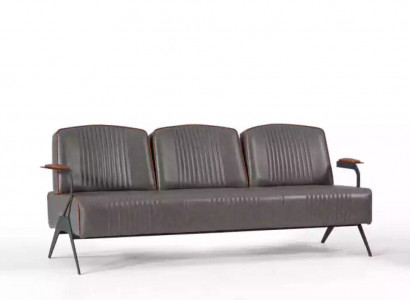 Sofa Couch Dreisitzer Arbeitzimmer Büro Einrichtung Polstersofa 3 Sitzer