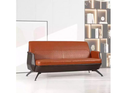 Moderner Leder Zweisitzer Arbeitszimmermöbel Designer Couch Büromöbel
