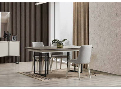 Essecke Essgruppe Weiß Esszimmer Gruppe Esstisch Stühle 7tlg Holz