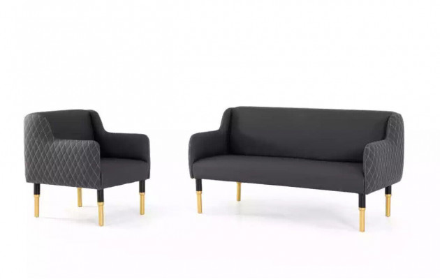 Sofa-Set Edelstahlmöbel Sofagarnitur Zweisitzer Einsitzer Sessel Polster