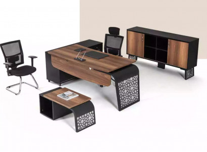 Büro Eckschreibtisch Tische Chefmöbel Designer Büroeinrichtung Tisch
