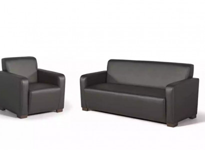 Büroeinrichtung Sofa 3 Sitzer Designer Arbeitszimmer Möbel Textil Modern