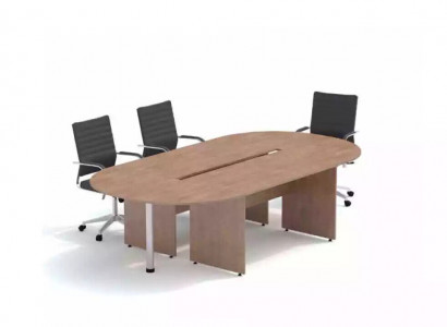 Büroeinrichtung Konferenztisch Arbeitszimmer Büro Tisch Design Aktenschränke