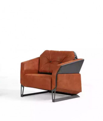 Büro Sessel Luxus Möbel Arbeitszimmer Büromöbel Orange Sitz Neu