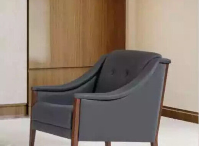 Sessel Arbeitszimmer Polstersessel Grau Sitz Möbel Textil Modern Designer