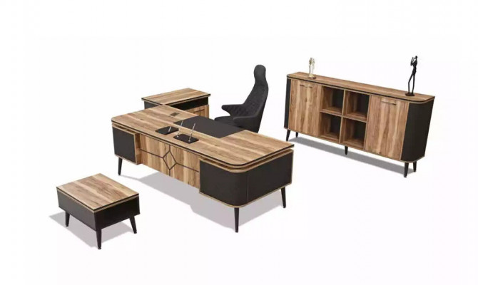 Büroschrank Braun Arbeitzimmer Büro Office Möbel Schrank Regal Designer