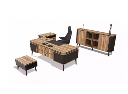 Büroschrank Braun Arbeitzimmer Büro Office Möbel Schrank Regal Designer