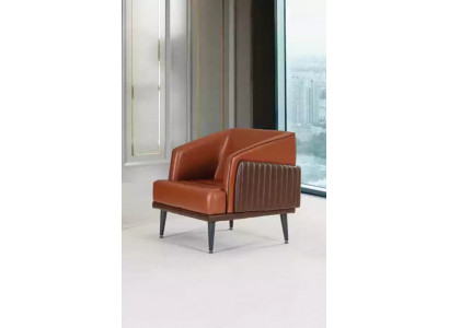 Luxus Sessel Stil Modern Arbeitzimmer Polster Stoff Design Büro Möbel Neu