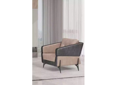 Beige Sessel Arbeitszimmer Textil Möbel Luxus Sitz Polstersessel Lehntuhl