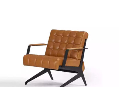 Moderner Sessel Büro Möbel Arbeitszimmer Luxus Sitz 75x80x77 Möbel