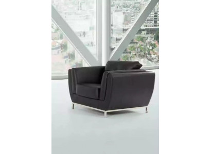 Schwarz Sessel Arbeitszimmer Büro Möbel Luxus Polster Stoff Neu