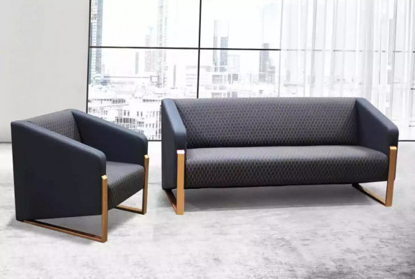 Design Sessel Luxus Arbeit Zimmer Büro Möbel Stoff Modern Neu