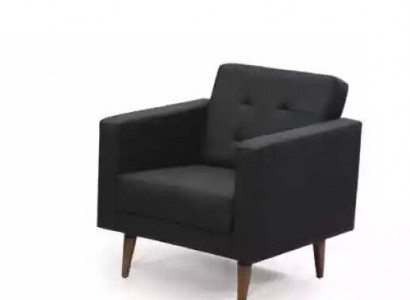 Büro Sessel Stil Modern Textil Möbel Schwarz Sessel Polster Stoff Neu