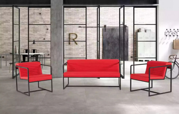 Sessel Büro Möbel Arbeitzimmer Stil Modern Luxus Sitz Polster Stoff