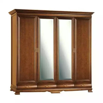 Kleiderschrank Schlafzimmer Schrank braun Farbe Barock Rokoko Schränke
