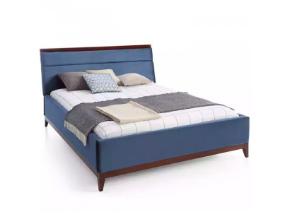 Bett Schlafzimmer Luxus möbel in blauer Farbe Neuheit für Ihre Innenräume