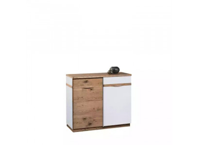 Kommode mit 3 Schubladen Sideboard weiß Anrichte holz modern