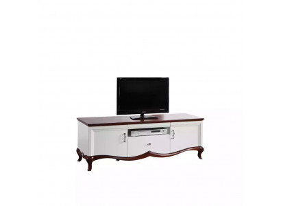 rtv Lowboard tv Ständer Sideboard Holz Luxus weiß Wohnzimmer Schrank