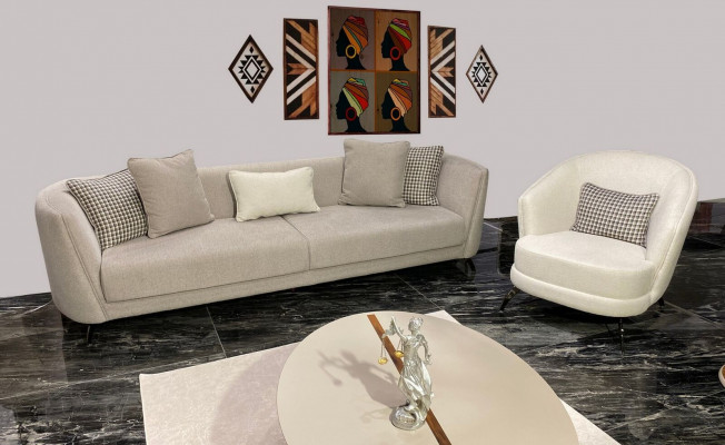 Luxus Sofagarnitur 3+1 Sitzer Set Design Sofa Polster Couch Modern Sofas