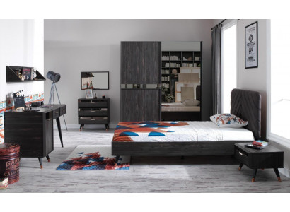 Luxuriöses Modernes Schlafzimmer Set Stilvolles Kleiderschrank Bett Set 7tlg Neu