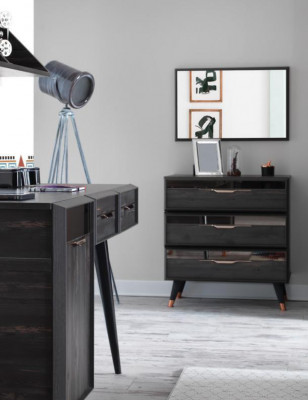 Luxuriöses Modernes Schlafzimmer Set Stilvolles Kleiderschrank Bett Set 7tlg Neu
