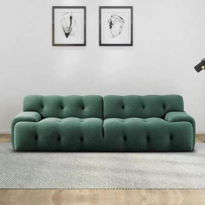 Exklusives luxuriöse 3-Sitzer-Sofa Stoffsitz moderne Textilmöbel Grün Farbe