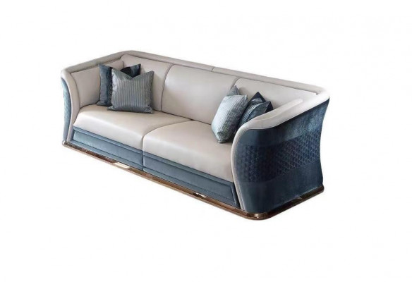 Kunstleder Sofas Wohnlandschaft Garnitur Design Modern Sofas Sofa 2 Sitzer