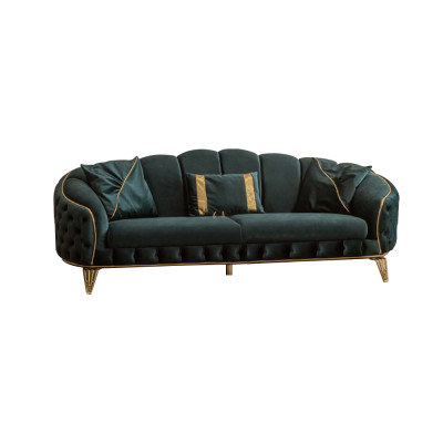 Modern Wohnzimmer Set Sofa 3 Sitzer Sessel Textil Sessel Wohnzimmer Neu
